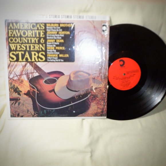 America"s Favorite Country & Western Stars ~ Vinyl LP - Picture 1 of 3